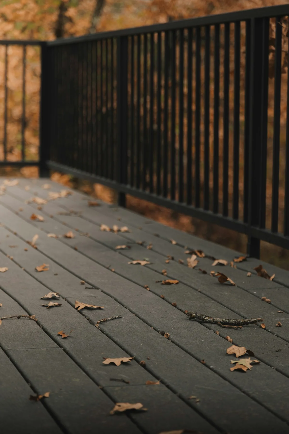 Custom wood deck installation in Atlanta Georgia backyard